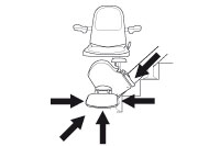 Acorn Stairlift fitted with Safety Stop Sensors